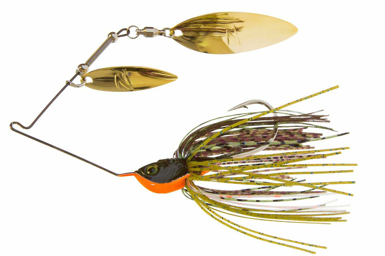 <p><b>Z-Man SlingBladeZ, $7.99-$8.99</b></p> Armed with a collection of subtle yet super-intelligent features, the Z-Man SlingBladeZ spinnerbait boasts two primary talents: Deep, palpable vibrations and exceptional lure balance across the full spectrum of retrieve speeds. Riding on the SlingBladeZâs low-vis LiveWire frame, double willow or tandem willow-Colorado blades are each stamped from custom dies and electroplated with a jeweler-quality finish.<br> <a href=
