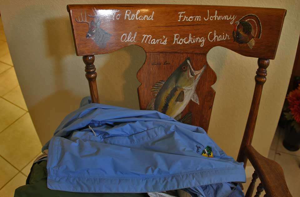 This chair, a gift from Morris, certainly tells a story, but itâs doubtful Martin uses it for anything more than a resting spot for the gear heâs taking on his next outing.