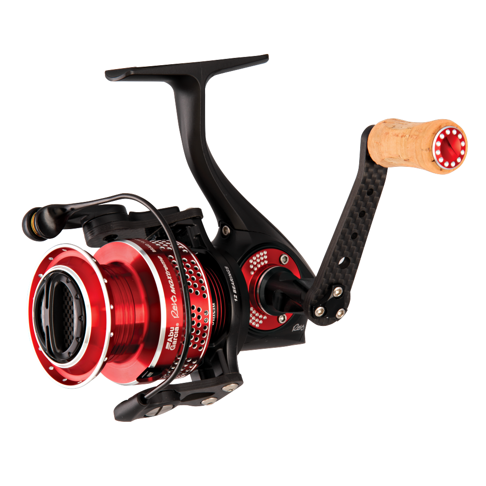 Abu Garcia MGXtreme Spinning Reel<BR>Abu Garcia's lightest, most compact spinning reel. The MGXtreme spinning reels feature the CMg carbon rotor and one-piece X-Mag alloy gear box to reduce weight to 5.6 ounces (20-size) and 5.9 ounces (30-size). 