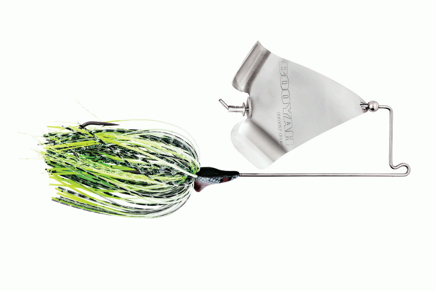 <p><b>Booyah Squelcher, $7.99</b></p> Perfection gets tossed around far too much in the fishing industry, but we believe that the new Booyah Squelcher is sitting atop a plateau in the buzz bait category. The Squelcher features components that provide an action most anglers spend hours tuning on their traditional buzzbaits to achieve. Components such as: Extra-large cupped blade that allows the bait to be fished extra slow, nested rivet for optimum screech, keeled head, and an extra sharp hook with wire plastic keeper to eliminate the need for glue. Painstaking R&D took place to fine tune all of these features present in the Squelcher, and the result is a buzz bait that any hardcore bass angler will be itching to reel across a slick calm surface.<br> <a href=