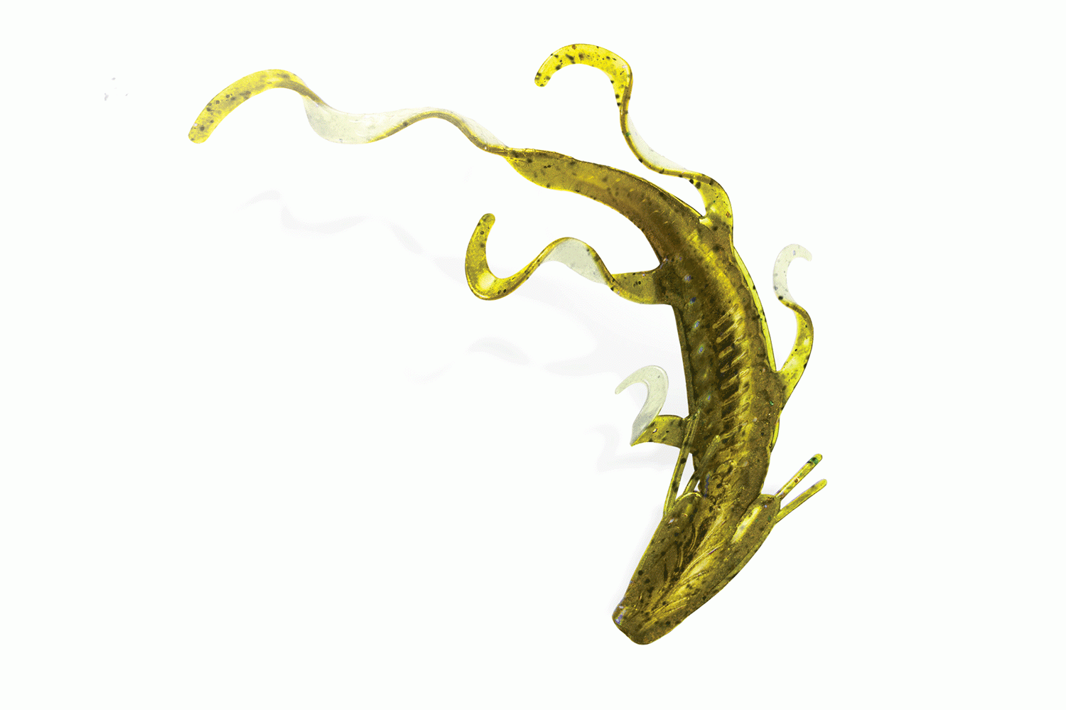 <p><b>Culprit Water Dragon, $5.29</b></p> The Water Dragon is designed to impress. From head to tail and with form, function and many more action-features than a standard lizard. First the head is designed with gills and gill filaments for a new look and extra gliding function on Carolina rigs. The body is filled with detail and contour to make a more realistic presentation, reflecting light in many directions and breaking up the image. A lateral line is also incorporated that can be easily adapted with a marker-style pen for added color along with a large flat spot on the tail.<br> <a href=