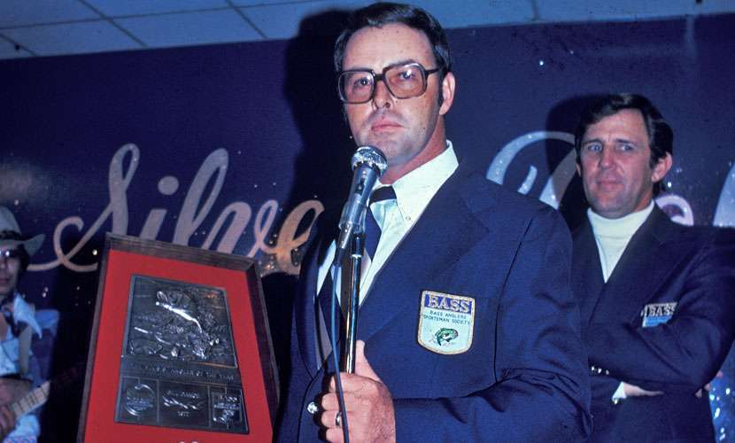 <h4>Bill Dance</h4><BR>
Bill Dance is a man of firsts in bass fishing history. He won the first Bassmaster Angler of the Year award (1970). Much of Dance's legend rests on his three AOY titles and seven B.A.S.S. wins, but he has many other claims to fame, including four top 10 Bassmaster Classic finishes. Bill Dance Outdoors, his long-running TV series, has been on the air since 1968.
