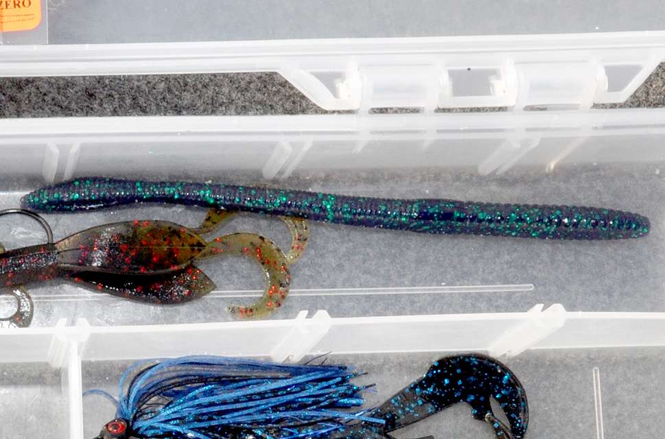 The Strike King Finesse Worm joins the other lures in the beginnerâs tacklebox.