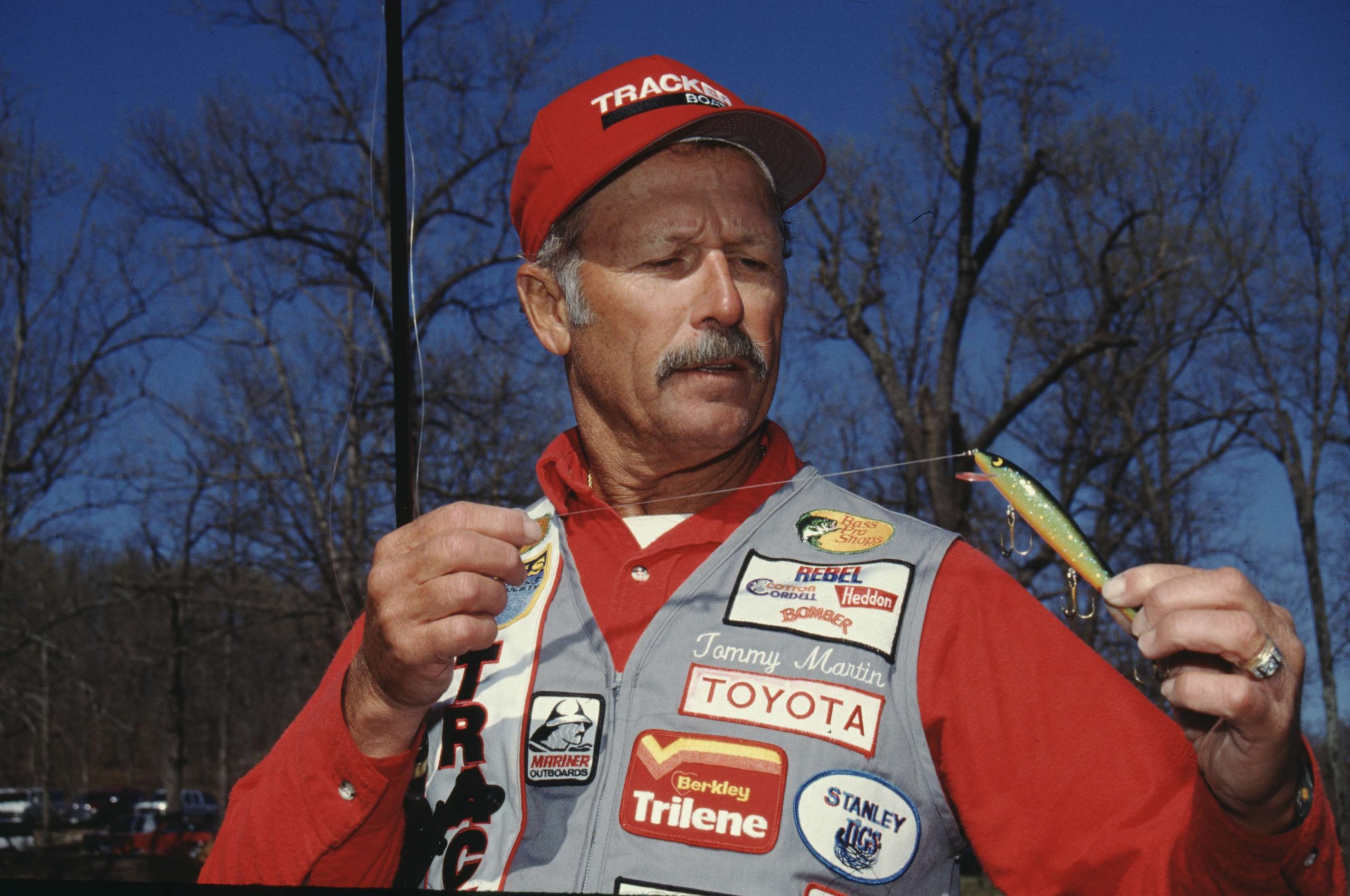 <h4>Tommy Martin</h4><BR>
Martin won the 1974 Classic as a rookie and fished his 19th world championship in 2002, a true testament to his stamina and passion for professional bass fishing. He was a mentor to Nixon and other young pros. Today he still guides on Toledo Bend and competes in the Bass Pro Shops Bassmaster Opens. 
