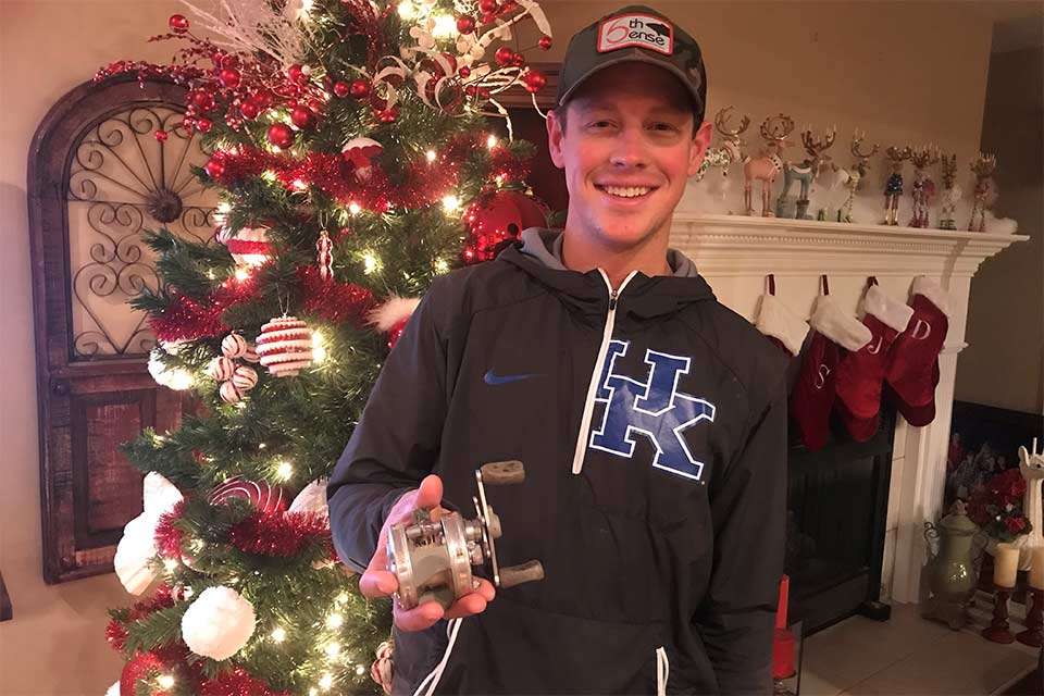 Mike Huff shows off his top present. âIt would have to be my first fishing reel. It was an Abu Garcia 5500 and I got it when I was 8. Still use it some to this day!â Now he wants a big gift. âIâd love a brand new fully rigged 920 Phoenix bass boat!â