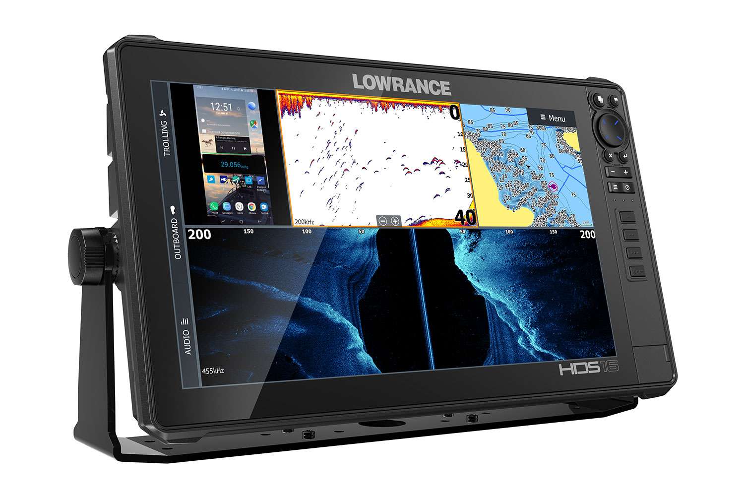 <p><b>Lowrance HDS Live, $949-$4,499</b></p> HDS Live allows anglers to display important fishing information and entertainment from their smartphones on their 12- and 16-inch sunlight viewable displays. Users can view their smartphone in full-screen or split-screen windows via HDMI connection allowing them to stream video, view Google Maps and fishing data on the HDS Live touchscreen â all while their phone is safely stowed. </p> <p>HDS Live features a stunning new low-profile design with edge-to-edge glass; a SolarMax HD screen; bracket, flush and rear mounting options; user-programmable keys; and an optional fully-programmable Bluetooth remote. Available in 7-, 9-, 12- and 16-inch display sizes, HDS Live ranges in price from $949 to $4,499. Active Imaging can be purchased as a bundle with HDS Live or as a separate accessory for $299; the LiveSight transducer is priced at $999. <br> <a href=