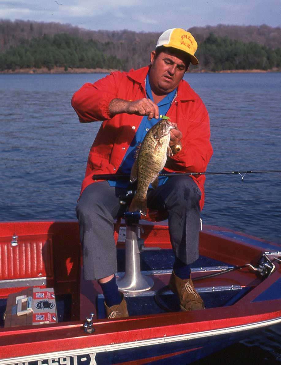 <h4>Billy Westmorland</h4><BR>
Westmorland competed on the tournament trail in the 1970s, but is most recognized for promoting smallmouth bass fishing. Born and reared on the shoreline of Tennessee's Dale Hollow Lake, where the world record was caught, Westmorland died in 2002.
