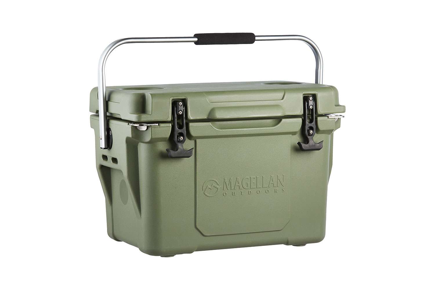 <p><b> Magellan Outdoors Ice Box 25, $99</b></p> Prepare for your next outdoor adventure or get-together with the Magellan Outdoors Ice Box 25, which features heavy-duty Roto Molded construction to offer durability. The thick, insulated design offers ice retention for days, and the removable, heavy-duty aluminum handle and molded side handles enable easy portability. Stainless-steel locking plates with built-in bottle openers. Built-in cup holders on top. Anti-skid feet. For prolonged ice retention and to keep contents cold longer itâs important to pre-chill the cooler before each use by moving your Magellan Outdoor Ice Box Cooler indoors to allow the temperature of the material and internal insulation to condition to household ambient temperature. Fill the cooler with ice or use frozen ice containers to bring the cooler to desired pre-chilled temperature. Cooling all intended contents will also aid in ice retention.<br> <a href=