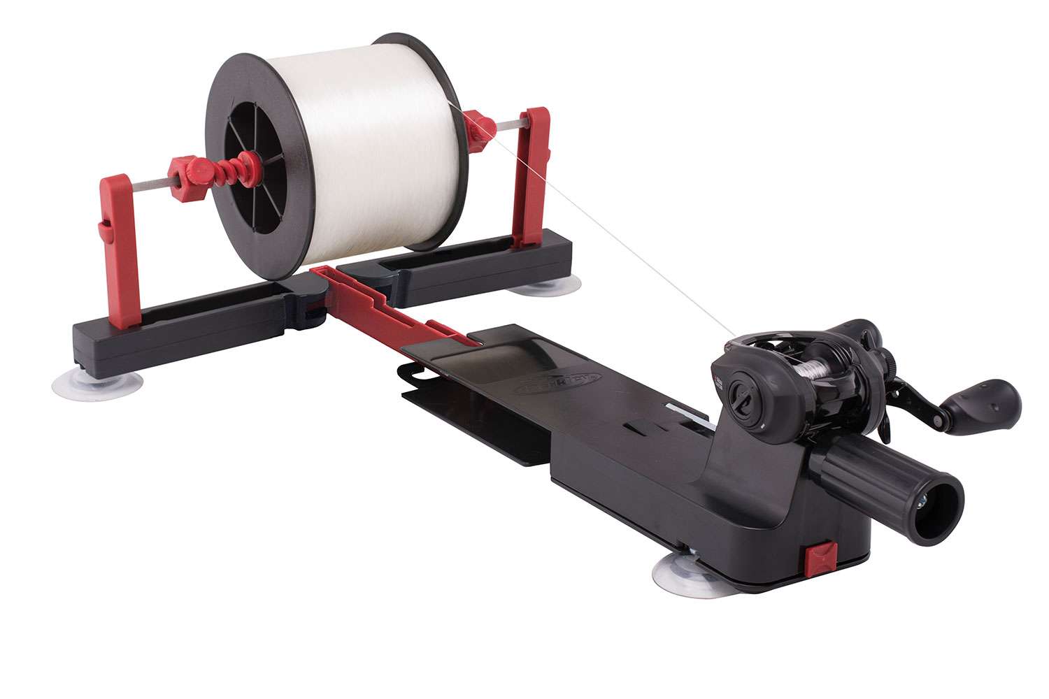 <p><b>Berkley Portable Line Spooling Station, $39.99</b></p> The new and improved Berkley Portable Line Spooling Station Max can be used on both casting and spinning reels and the included spinning spool attachment helps to eliminate line twist when spooling spinning reels. Fits up to most 3,000-yard spools. </br> <a href=