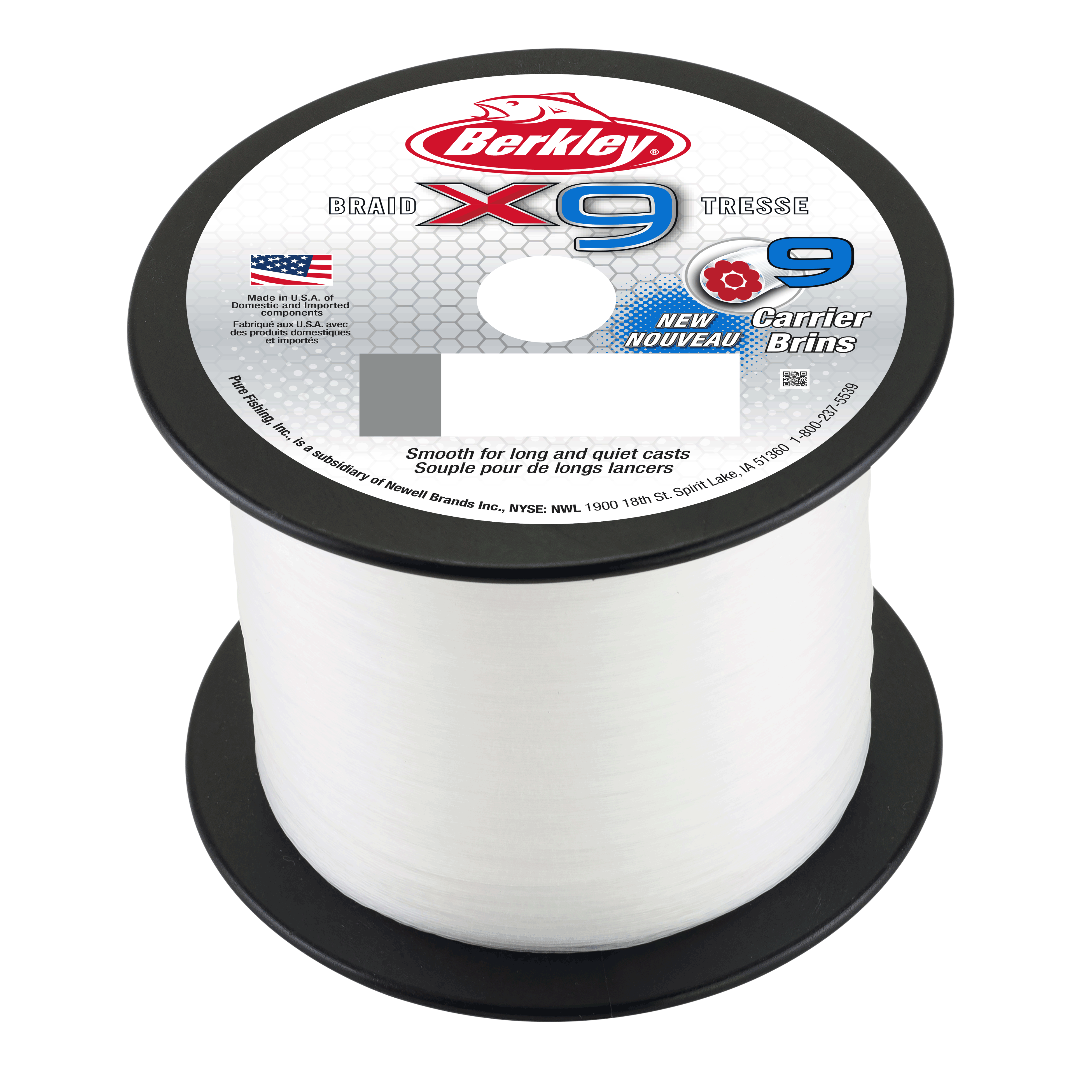 Berkley x9 Braid<BR>
The new Berkley x9 braided line is designed for maximum strength and casting distance so anglers can make long, quiet casts in open water.