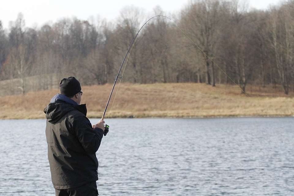 Zona hooked up with the first bass of the day.