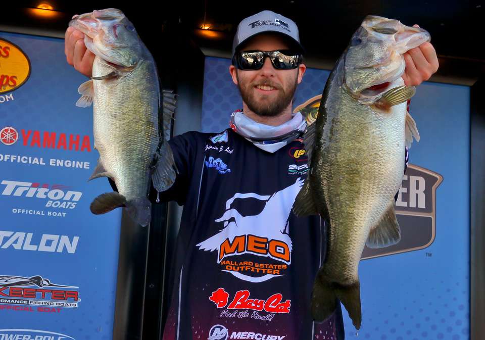 Justin Leet, 12th place co-angler (11-7)