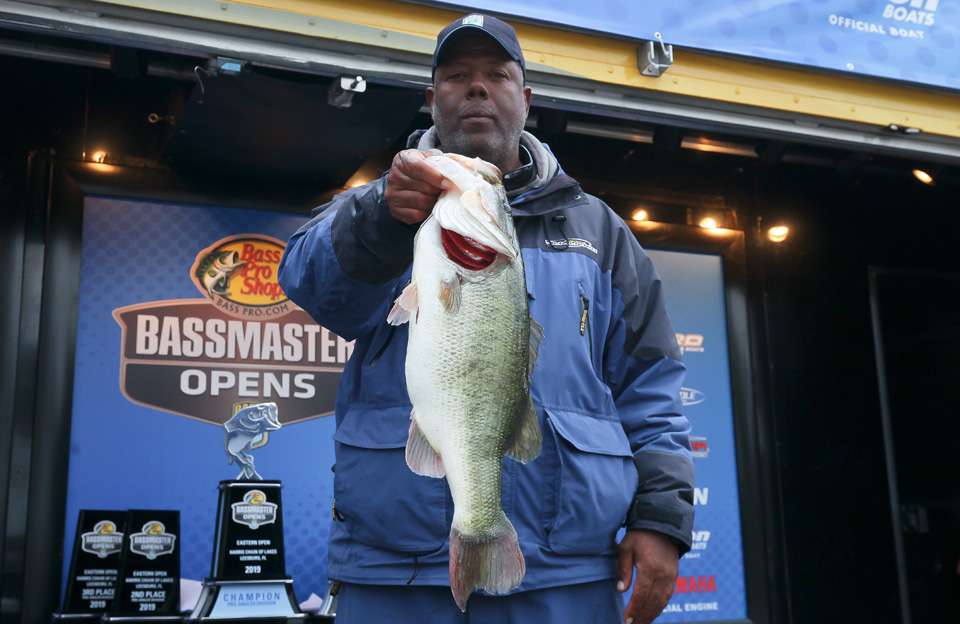 Kenneth Bivins, 22nd place co-angler (16-7)