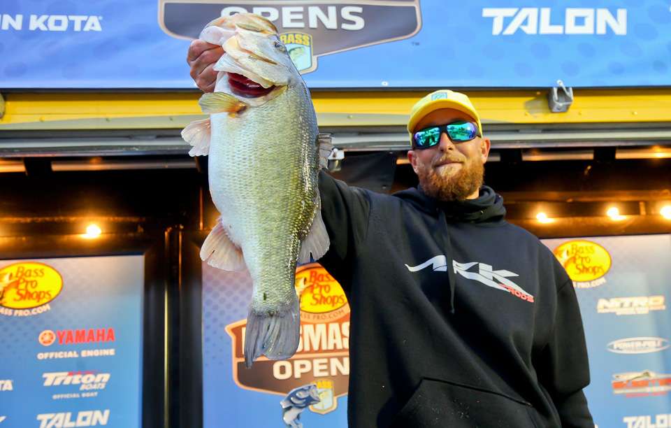 Eric Andrews, 2nd place co-angler (28-13)