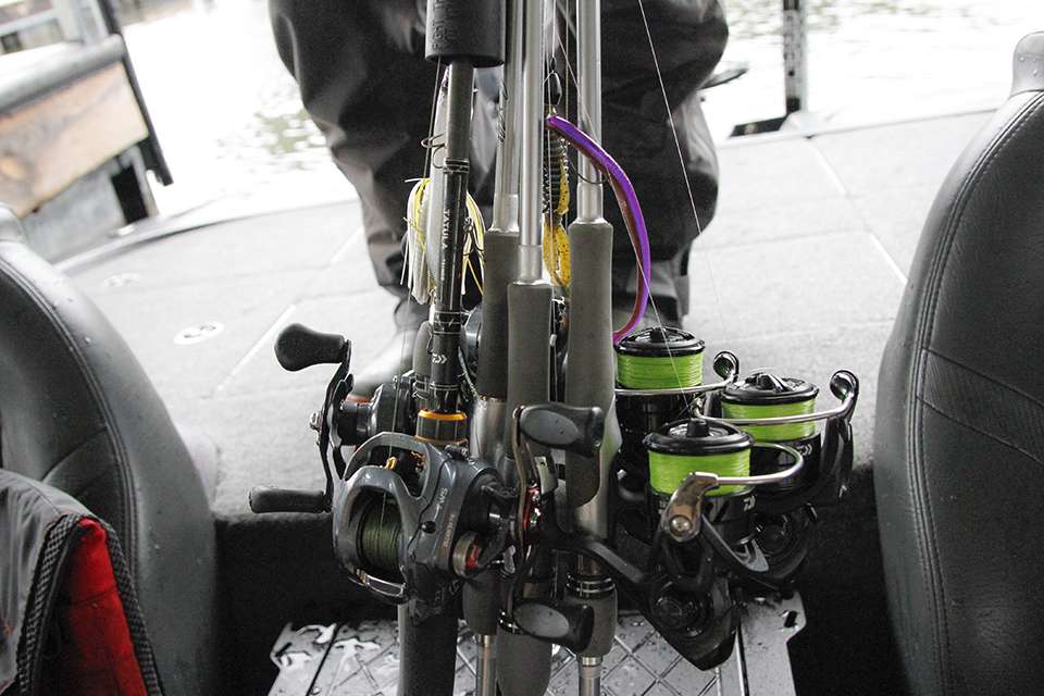 This is how neat and organized a good rod strap can keep rods together.