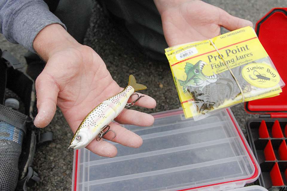 He brought a few favorites from California as well like a hard-jointed swimbait.