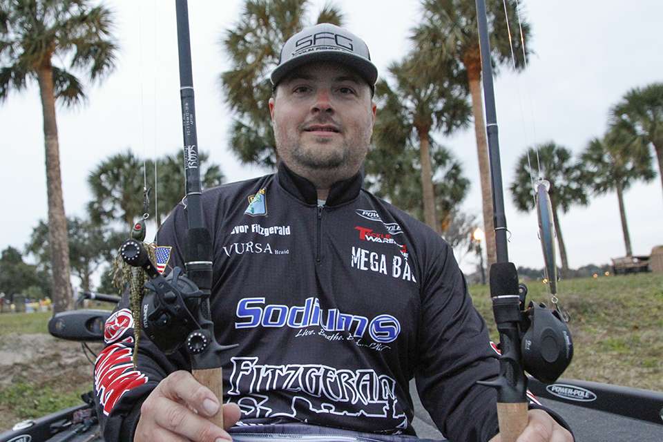 Trevor Fitzgerald finished in 8th place with two moving baits.