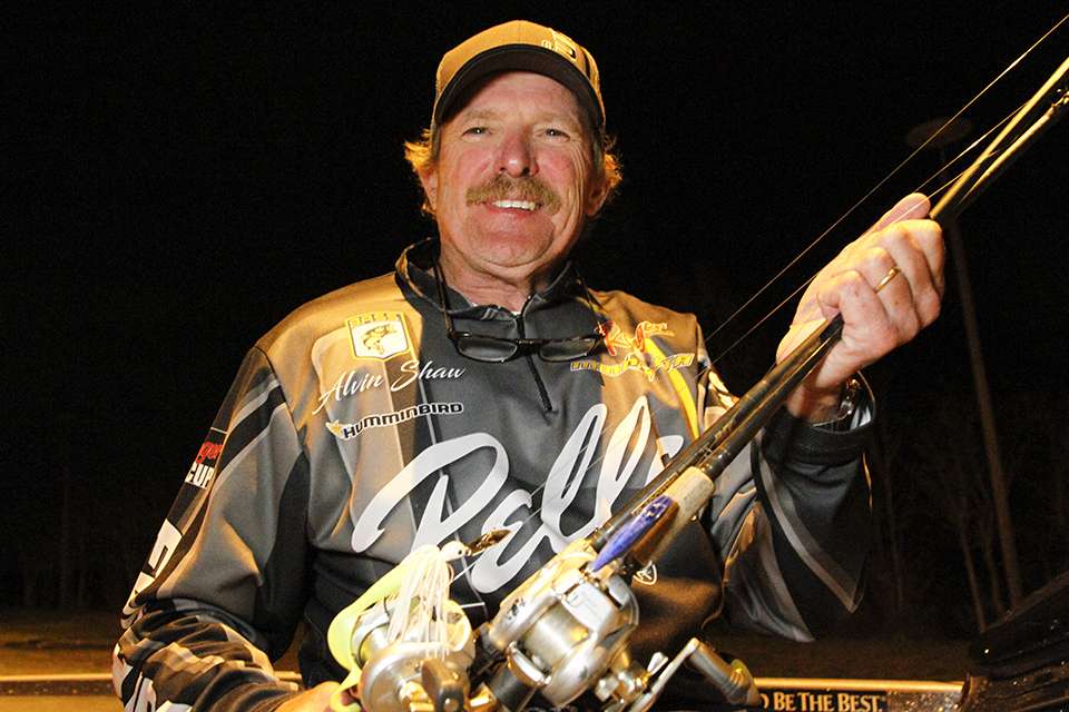 Alvin Shaw used two baits to finish 9th.