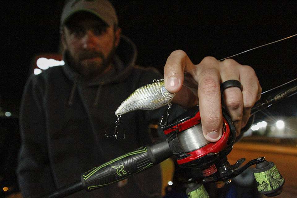 Then he threw a 5/8-ounce Spro Aruku Shad 75 in Wild Shiner.