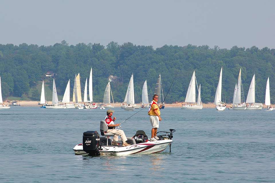 There was plenty of traffic the last time B.A.S.S. held a pro level event there. In early September of 2006, Ryan Coleman had to work around a fleet of sailboats as he held off the field by catching 36 pounds, 10 pounces over three days in winning the Southern Open.