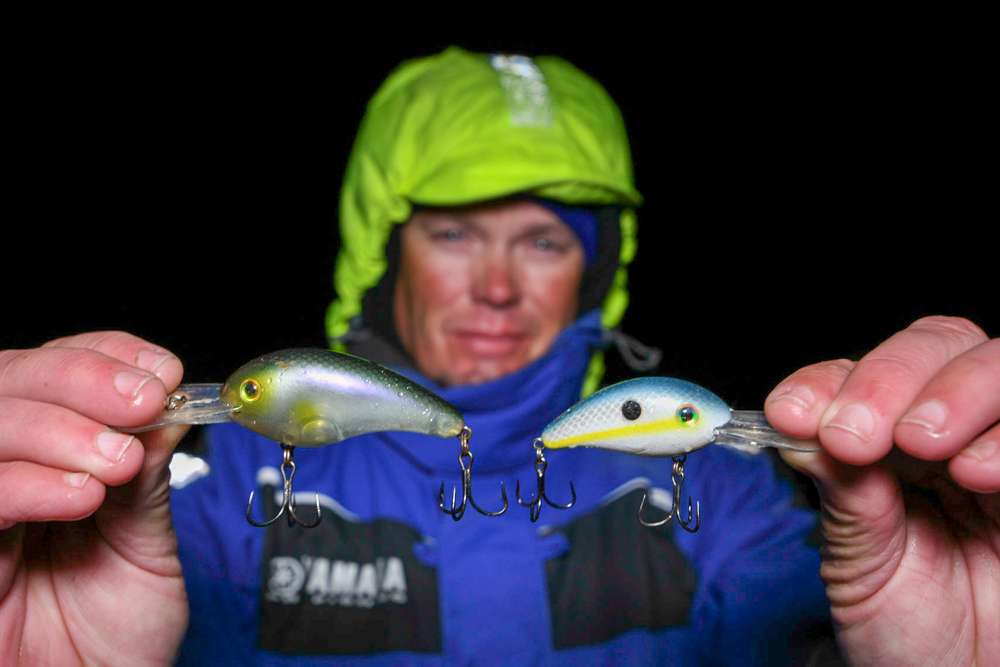 <b>Keith Combs (3rd; 66-1) </b><br>
Two Strike King crankbaits and a shaky head produced for Keith Combs. He alternated between a Strike King Pro Model 3XD and 5XD depending on strike zone depth. âThe 3XD worked for my early bite when the fish were shallow up on the rocks.â 
