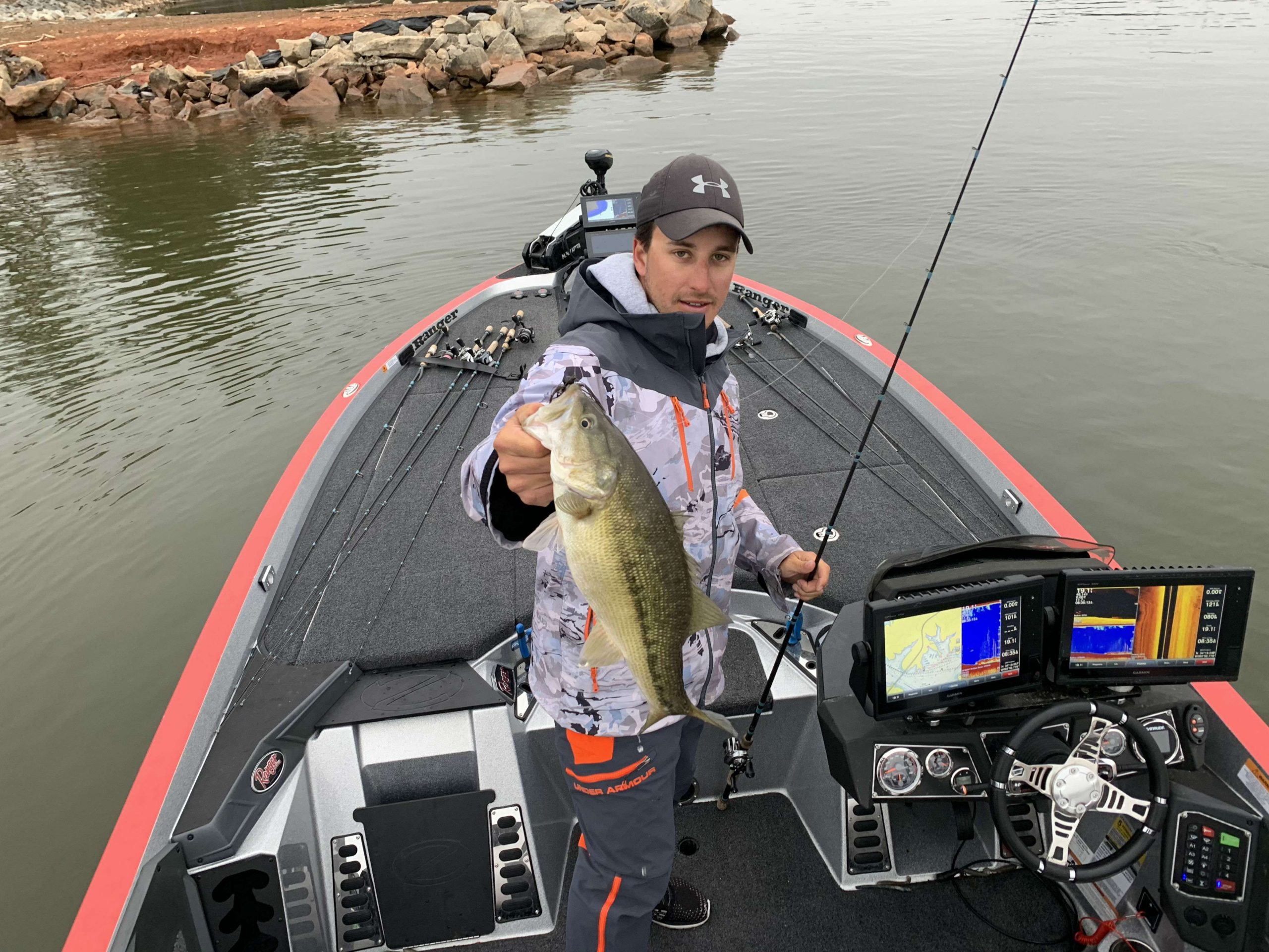 Solid 3-pounder, one fish away from a limit for Chris Johnston.