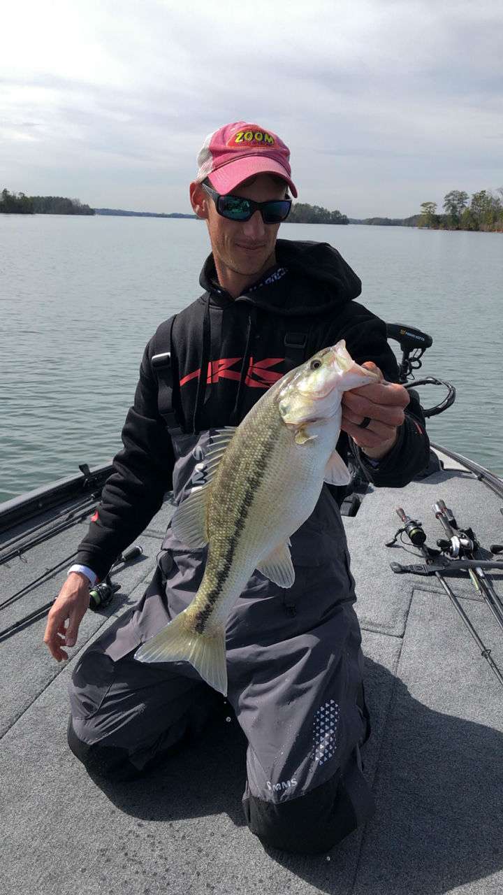 Brandon Cobb started off with two keepers in the first hour this morning then it took 4 hours to get fish number three. Bites are far and few between!