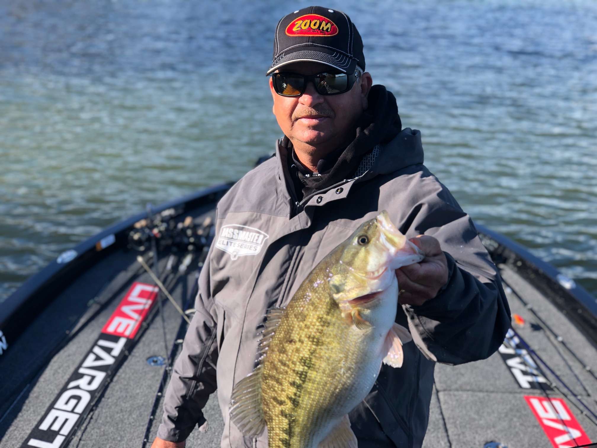 Todd Auten breaks a morning-long dry spell with a Lake Lanier stud for his first keeper of the day!