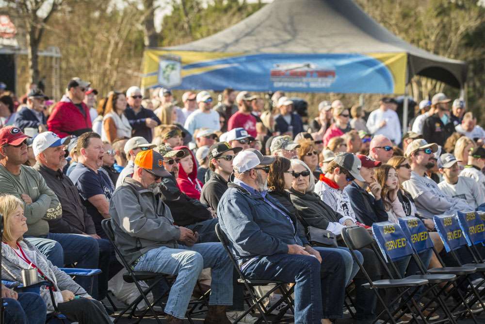 The Day 3 Weigh-in brought many loving fans to Lake Lanier.