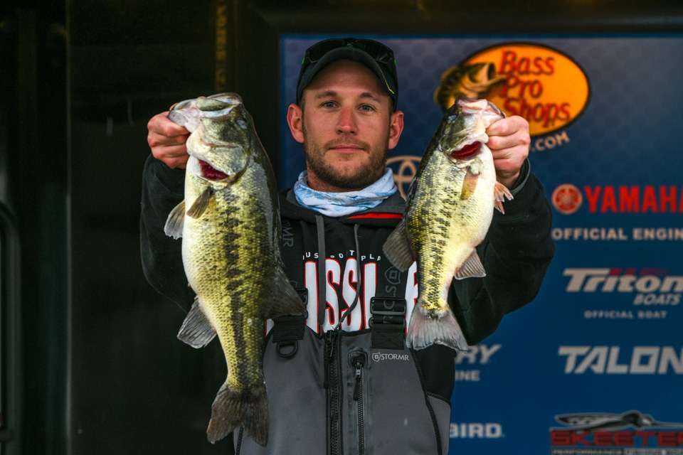 Andrew Thomasson, 1st place co-angler (18-5)