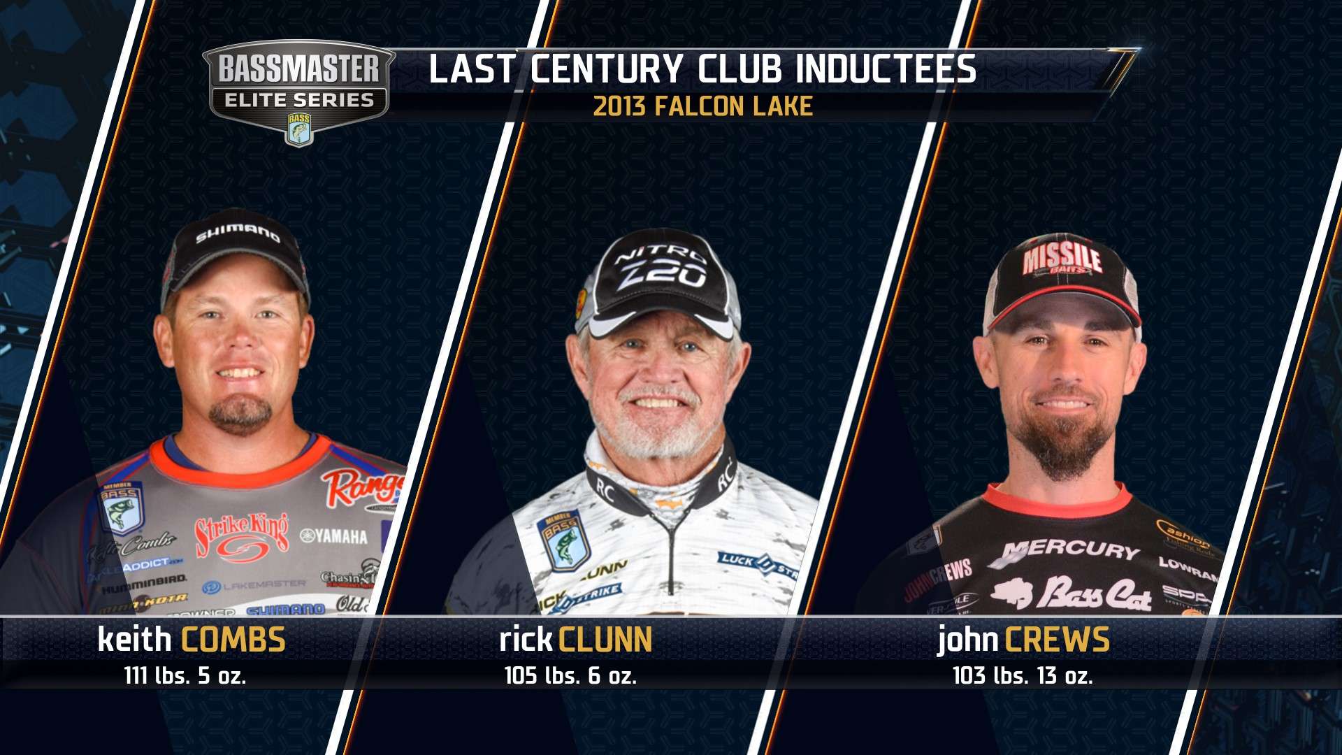 The Bassmaster Elite Series hasn't broken the Century Club since 2013 at Falcon Lake when Keith Combs, Rick Clunn and John Crews broke that barrier. At the St. Johns River, four anglers broke 90 pounds and Clunn was only 1-2 off of the 100-pound mark.