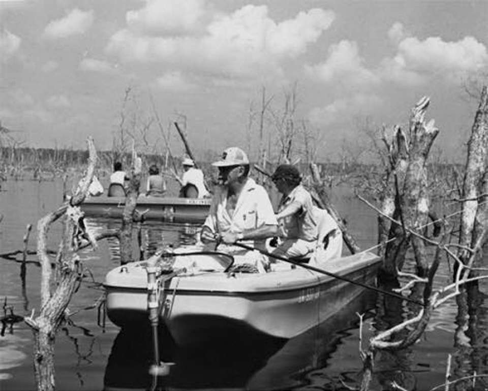 While the dam began producing electricity, it didnât take long for anglers to realize the thick forests of flooded trees in Toledo Bend held treasure troves of fish. 