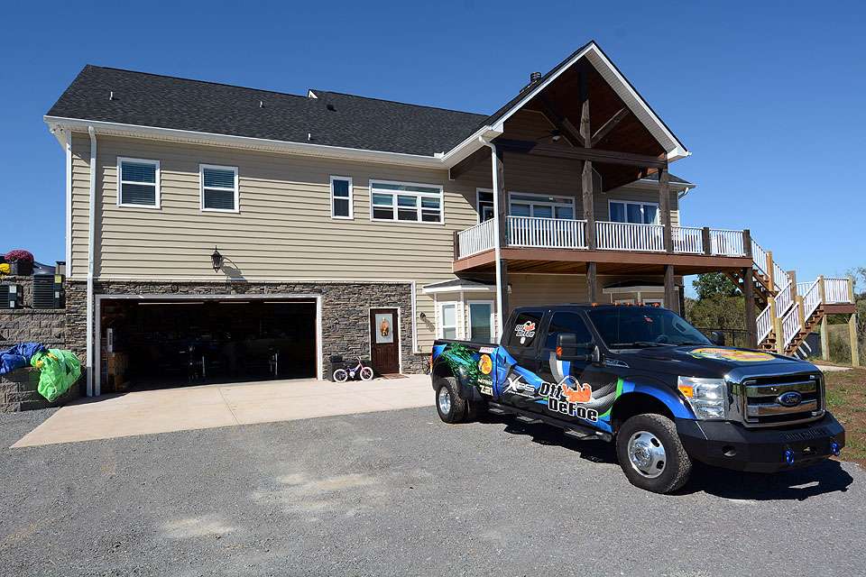 Vehicles are parked in most garages but not here. This garage is the Man Cave for the 2019 GEICO Bassmaster Classic presented by DICK'S Sporting Goods winner Ott DeFoe. On the upper level and to the left is another garage. You might call it the Woman Cave for Jennie DeFoe, a wife and busy mother of three children. *This photo gallery was shot in early 2018. <p> <em>All captions: Craig Lamb</em>