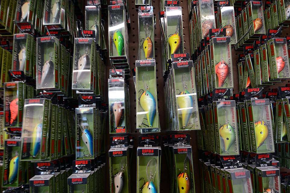 These crankbaits cover any layer of the water column, all the way down to the DT-16 that is capable of running at depths to 16 feet.  