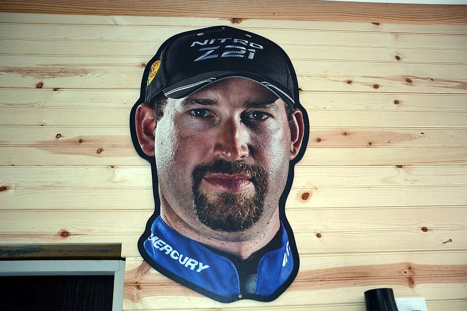 Another Classic memory is this Fathead. NITRO made them of all the team pros for fans to wave at the Classic weigh-in.  