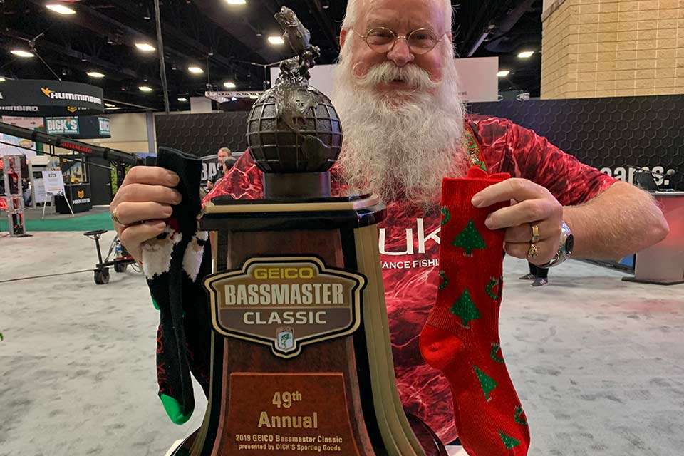 When the Classic Expo presented by DICKâS Sporting Goods got under way, James Bethurem, aka Santa Jim, from near Springfield, Mo., got an early gift from the author. Bethurem pulled up his pant cuffs to show he was already wearing something similar.