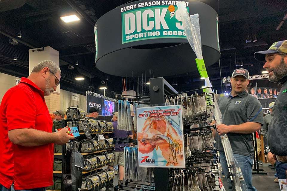Although this was Friday, the DICKâS Sporting Goods booth was already experiencing high traffic and brisk sales. There was twice as much Classic merchandise sold than any previous year.