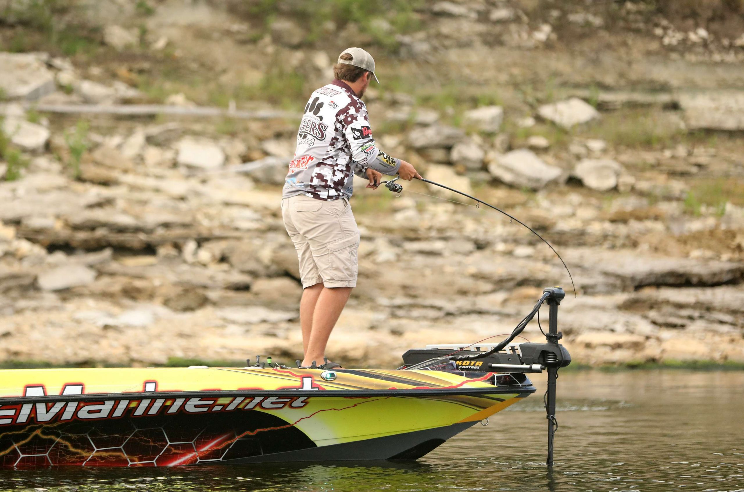 <b>Nick Ratliff (175-1)</b><br>
Elizabethtown, Ky. <br>
Nick Ratliff won the 2018 Carhartt Bassmaster College Series Classic Bracket presented by Bass Pro Shops to get here. College qualifiers have enjoyed mixed results through the years, but Ratliff, a youngster from Campbellsville, Ky., has absolutely nothing to lose. He should fish that way.
