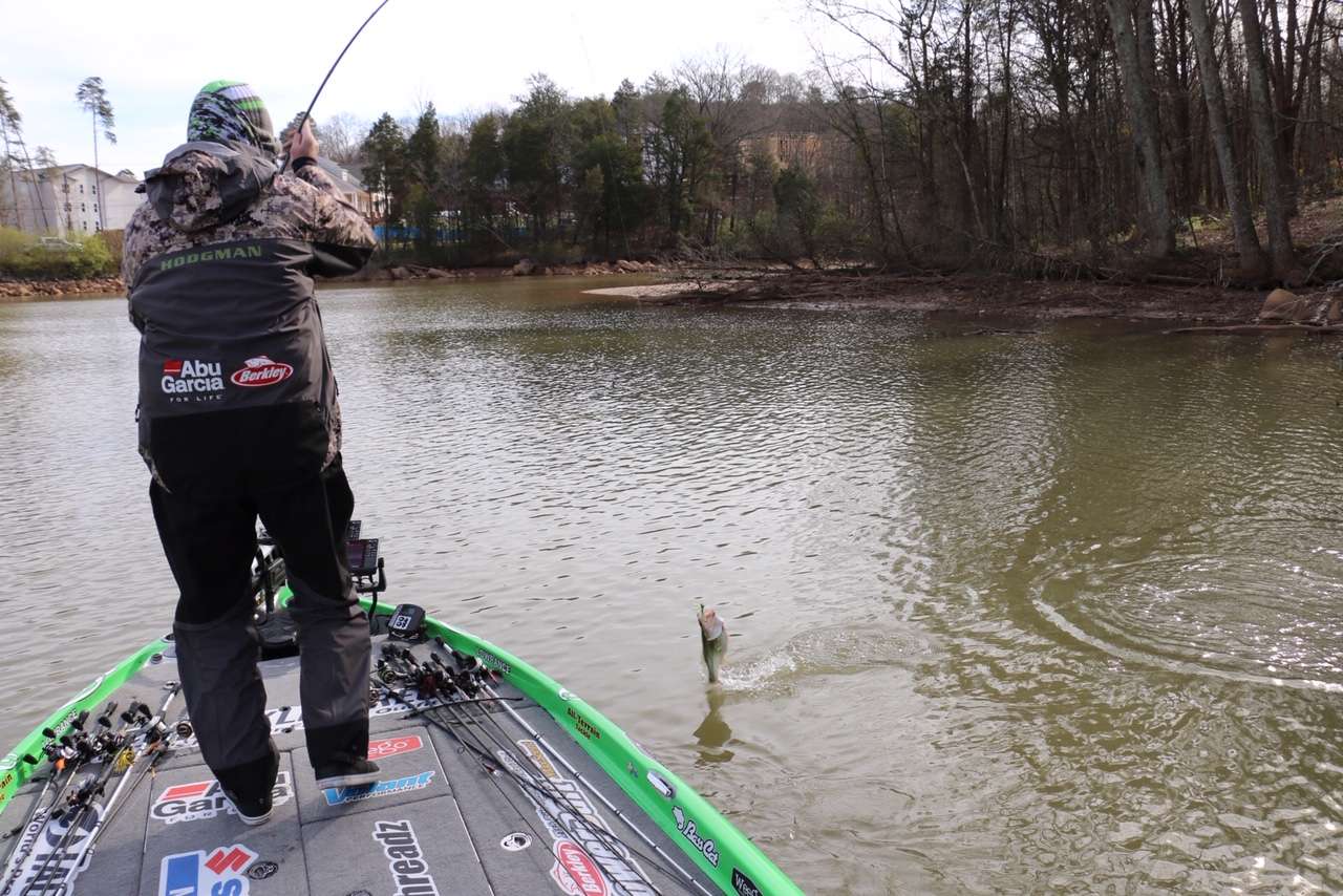 A major move for Adrian Avena has finally put some fish in the boat including this keeper. 