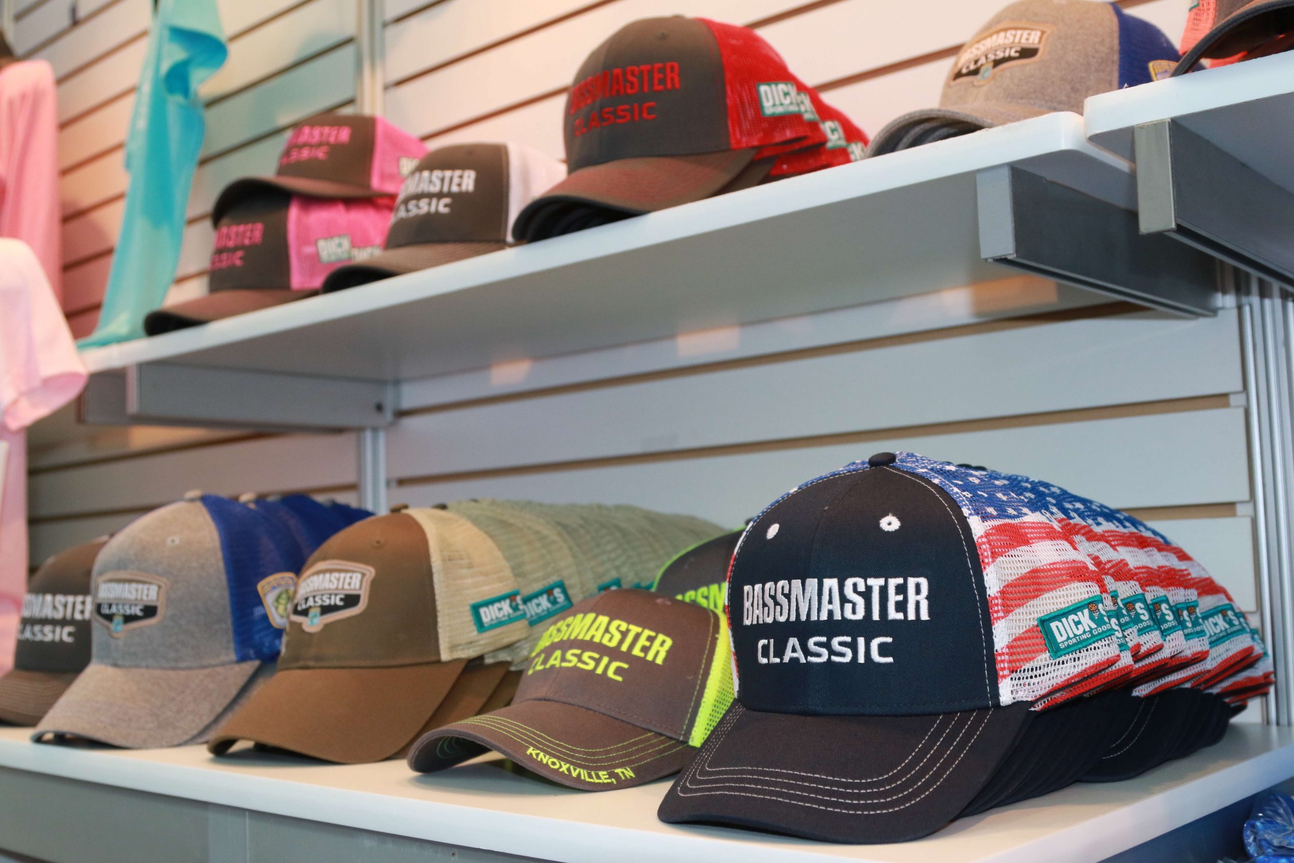 Expo visitors found a wide assortment of Bassmaster Classic items at the Bassmaster merchandise booth.