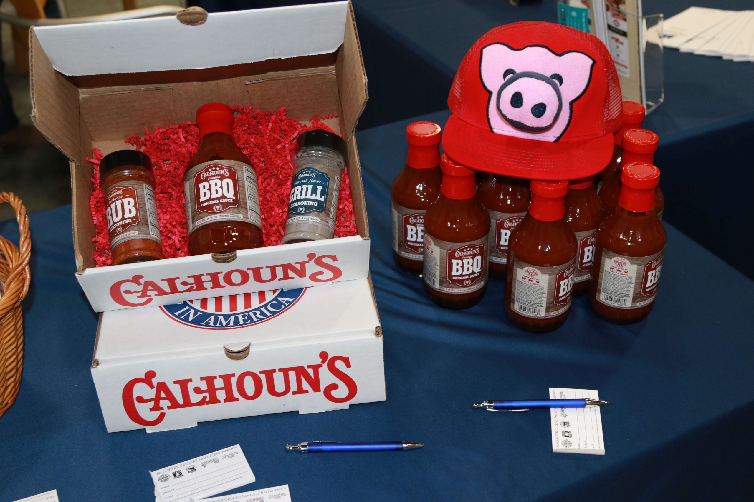 Tennesseeâs own Calhounâs BBQ offered a drawing for a gift box of BBQ sauce and grill seasoning.