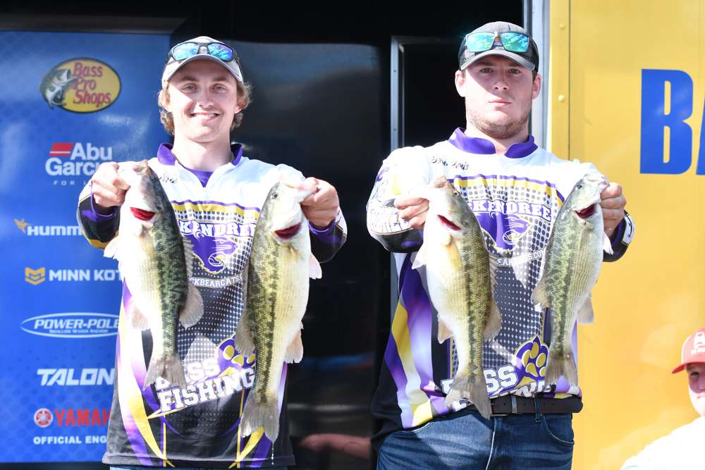 Jacob Louis and Nathan Doty of McKendree University  (14th, 14-4)