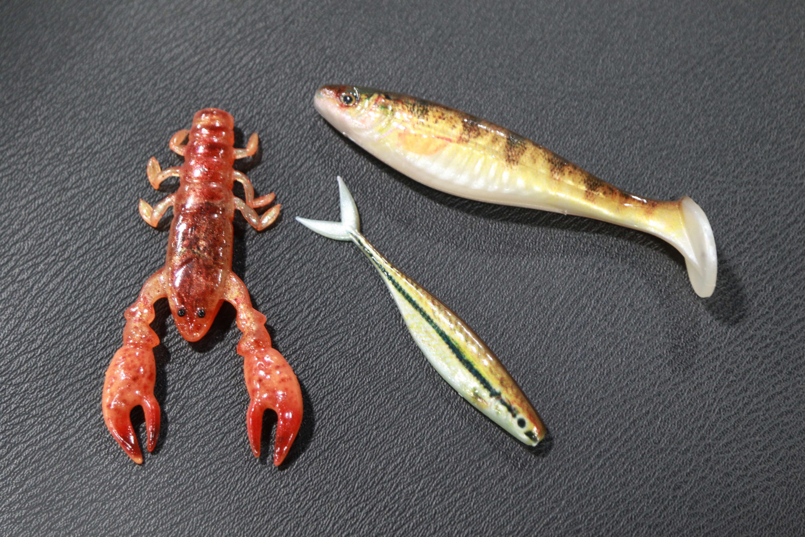 A key feature of the new Berkley Powerbait Champ Craw, Minnow and Swimmer is the HD Tru Color finish.