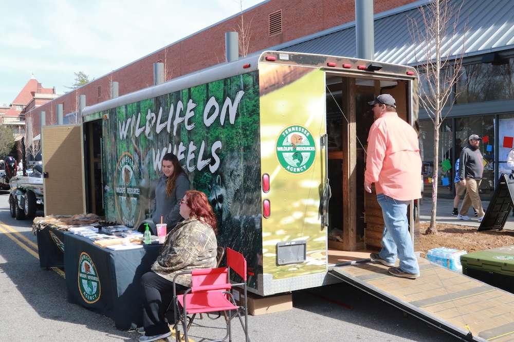The Tennessee Wildlife Resources Agency brought an educational display to the Hooked on Fishing event.
