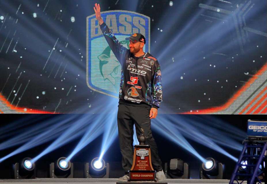 Before Tennessee angler Ott DeFoe won the GEICO Bassmaster Classic presented by DICK'S Sporting Goods, the trophy was photographed with many landmarks in Knoxville, Tenn.