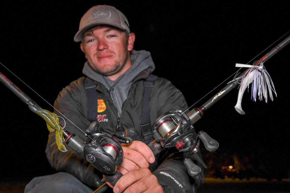 <B>Wes Logan (33-15; 10th)</b><BR>Wes Logan flipped a creature bait on 4/0 Gamakatsu Heavy Cover Flipping Hook with 3/4-ounce Flat Out Tungsten Flipping Weight. Another choice was a 5/16-ounce Dirty Jigs Swim Jig with Keitech Swing Impact 3.5 trailer.