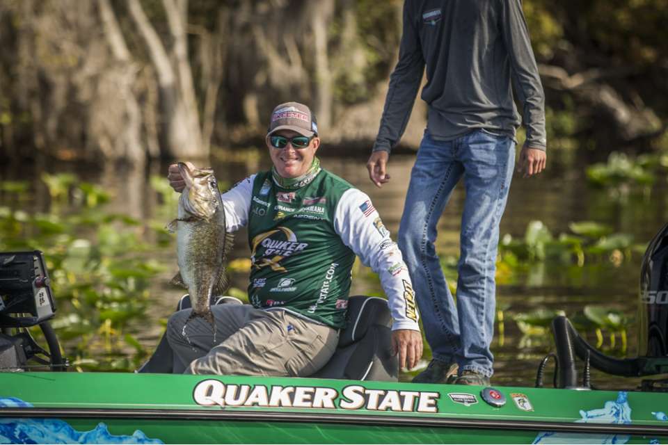 Scott Canterbury may be new to the Bassmaster Elite Series, but he's not new to fishing. After a successful career at FLW, this is the year he's making his mark with B.A.S.S. Tied for the Toyota Bassmaster Angler of the Year lead after four events (he's tied in points with Patrick Walters, but Walters wins the tiebreaker with more weight on full field days), he spent some time answering questions about fishing and life. 