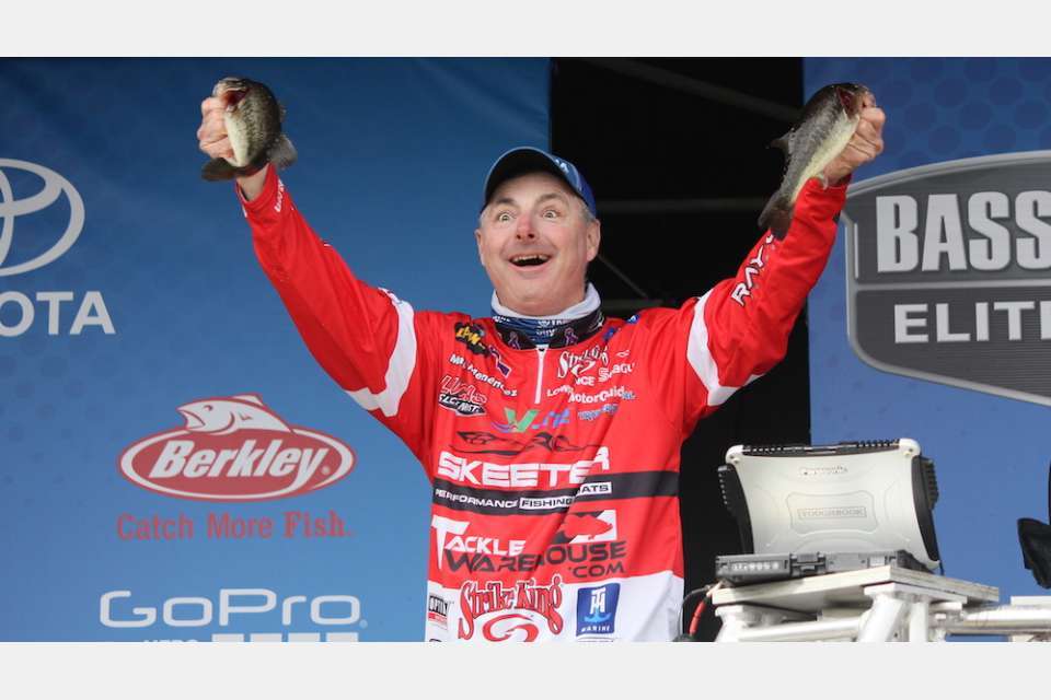 In 2016, anglers who opted to stay close found big bass few and far between, although the largest weighed in was an 8-pound, 9-ounce lunker. Mark Menendez shows an angler might not find the quality spawning bass that helped him reach his second Top 10 this season at Lake Hartwell.