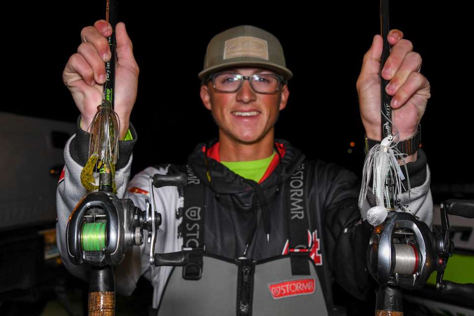 <b>Griffin Phillips (40-11; 5th)</b><BR>Griffin Phillips used a 5/8-ounce Dirty Jigs Tour Level Pitchinâ Jig with Strike King Rage Craw trailer. A 3/8-ounce Coosa Cotton Swim Jig with Keitech Swing Impact 3.5 trailer was another choice. 