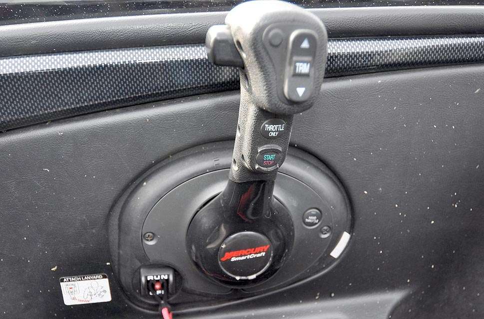 The shifter for the Verado may be used as a shifter only, or it may also be used for throttle control.